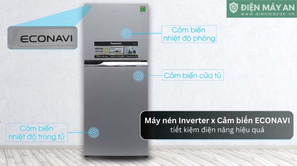 Tủ lạnh Panasonic Inverter 300 lít NR-BV331CPKV